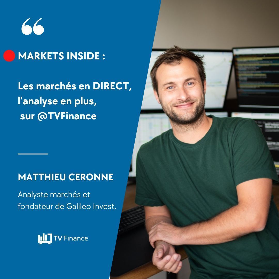 TV_Finance's tweet photo. 🔴 #MarketsInside : Tout sur le #CAC40 et les marchés boursiers
Avec Matthieu Ceronne @MatthieuCeronne, analyste marchés et fondateur de Galileo Invest à 9h15 EN #DIRECT sur @TV_Finance ➡️https://t.co/CMDvBVSHNO
#NASDAQ #forex #SP500 #bitcoin #DowJones https://t.co/Iy9eWqHpli