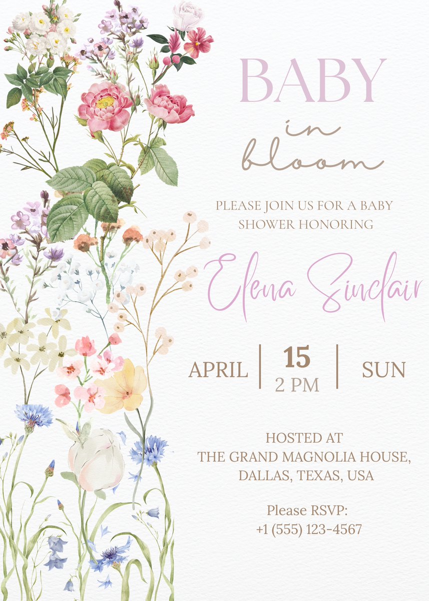 muteetalks's tweet photo. Baby In Bloom Baby Shower Invitation Template, Editable Floral Baby Shower Invite Canva, Spring Wildflower Evite Printable Digital Download
2 Sizes Included.
Buy on ETSY: https://t.co/hHEgw4cGWL

#からあげクン合体謎味予想ダービー #UKPolitics #etsyuk #EtsyFinds #etsy #digitalart https://t.co/vcdFfZ6LL7