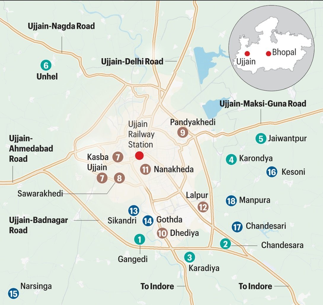 VinayDokania's tweet photo. Mohan Yadav became the Chief Minister of Madhya Pradesh. • As soon as he became Chief Minister, his wife, daughter-in-law, brother, sons, and numerous relatives purchased land in Ujjain in a flurry. A total of 137 plots totaling 168 acres were purchased. All of this land was located near government projects. • The family owns land wherever land use was changed under the Ujjain Master Plan 2035. • The family also benefited greatly from the land use change.
This is absolutely blatant day light robbery.