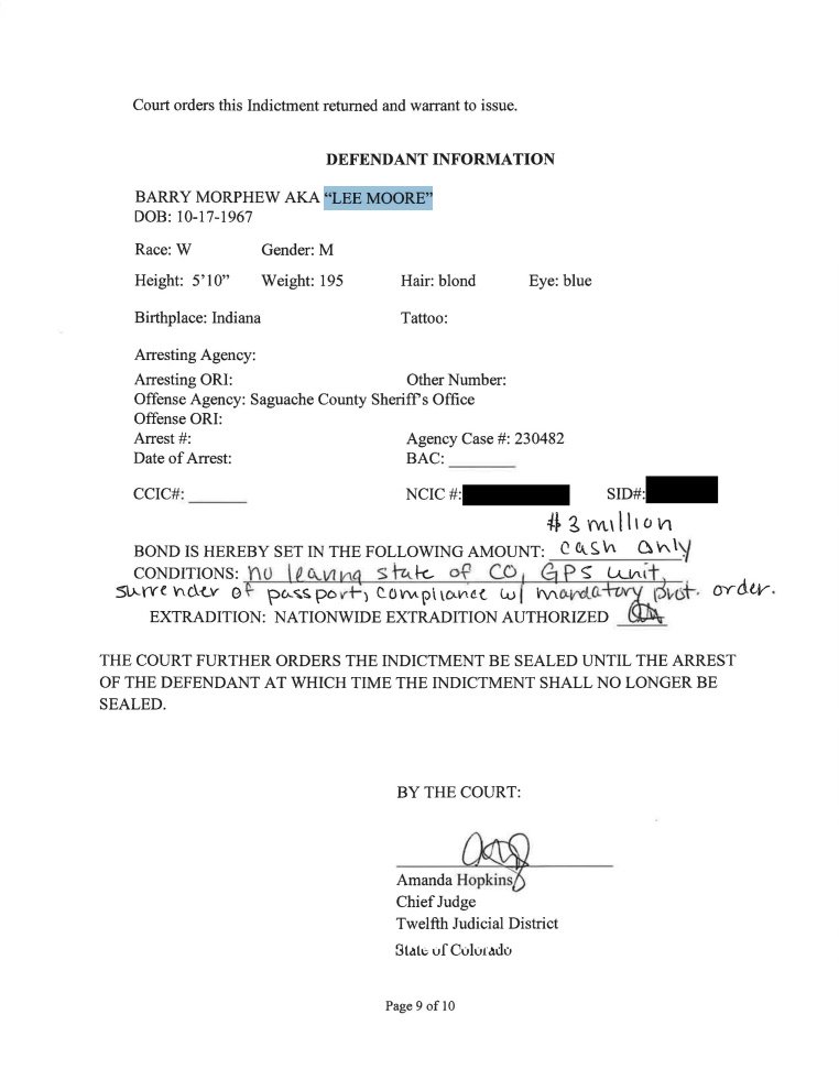 MattBlacInc's tweet photo. โณ #BARRYMORPHEW
AKA #LeeMoore #Bruce #Lee is charged with the First-Degree murder of his wife #SuzanneMorphew.
He is on bond with conditions. A mandatory Protection Order is in place. His last listed addresses where in AZ & INDIANA.
https://t.co/0V4oTWnzp1
Upcoming Schedule below
๐
His next hearing is a Virtual Status Conference: June 24, 2026 at 3:00pm MDT
https://t.co/Op7kAPcIyh