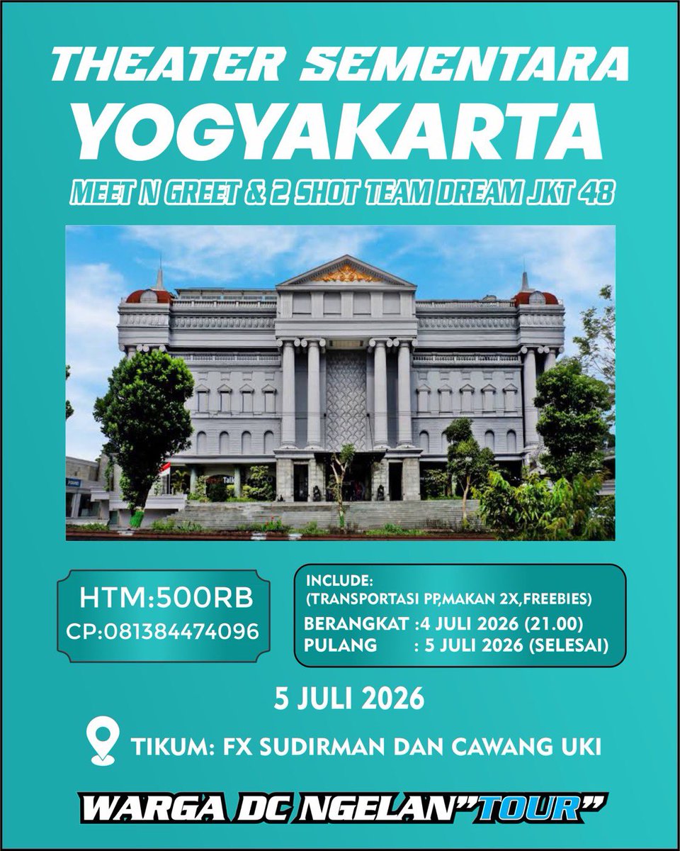 ryan_hardianss's tweet photo. udaah siaaap beloom???
buat seru seruan di event MNG dan 2s theater sementara team dream.
jangan lupa aman kan tiket transportasi nya juga yang bingung mau naik apa bisa cek dibawah ini langsung hubungi nomer yang tertera https://t.co/ds6DzQsUc5