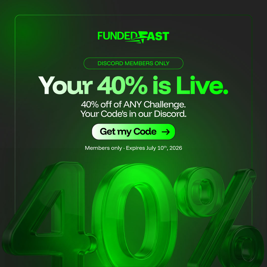 FundedFast's tweet photo. 🔥 40% OFF. ANY CHALLENGE. ONE CATCH. 🔥

You've gotta be in our Discord. That's it.

Pick your challenge → get 40% OFF → crush it 💪

No code hunting. No fine print. Just join the server and the discount's yours.

⏰Ends July 10th. Tick tock. 

Join now👉https://t.co/C15ikshedk