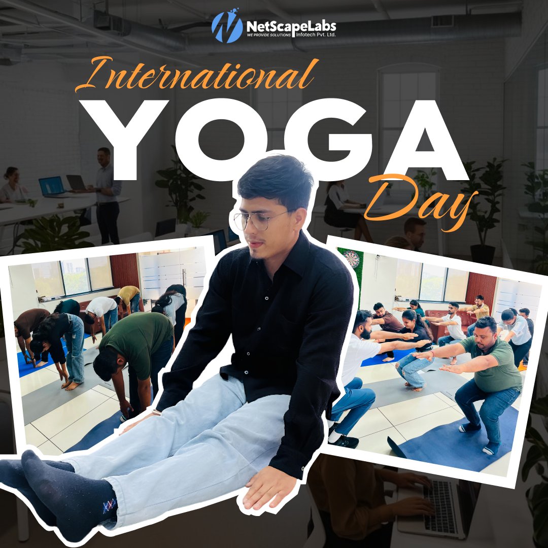 netscapelab's tweet photo. 🧘‍♀️ Happy International Yoga Day! 🧘‍♂️

Yoga is the journey of the self, through the self, to the self. Embrace balance, peace, strength, and mindfulness in your daily life.

Breathe deeply. Live consciously. Stay healthy. 🌿✨

#InternationalYogaDay #YogaDay #YogaForLife https://t.co/uRDr8kfcmD