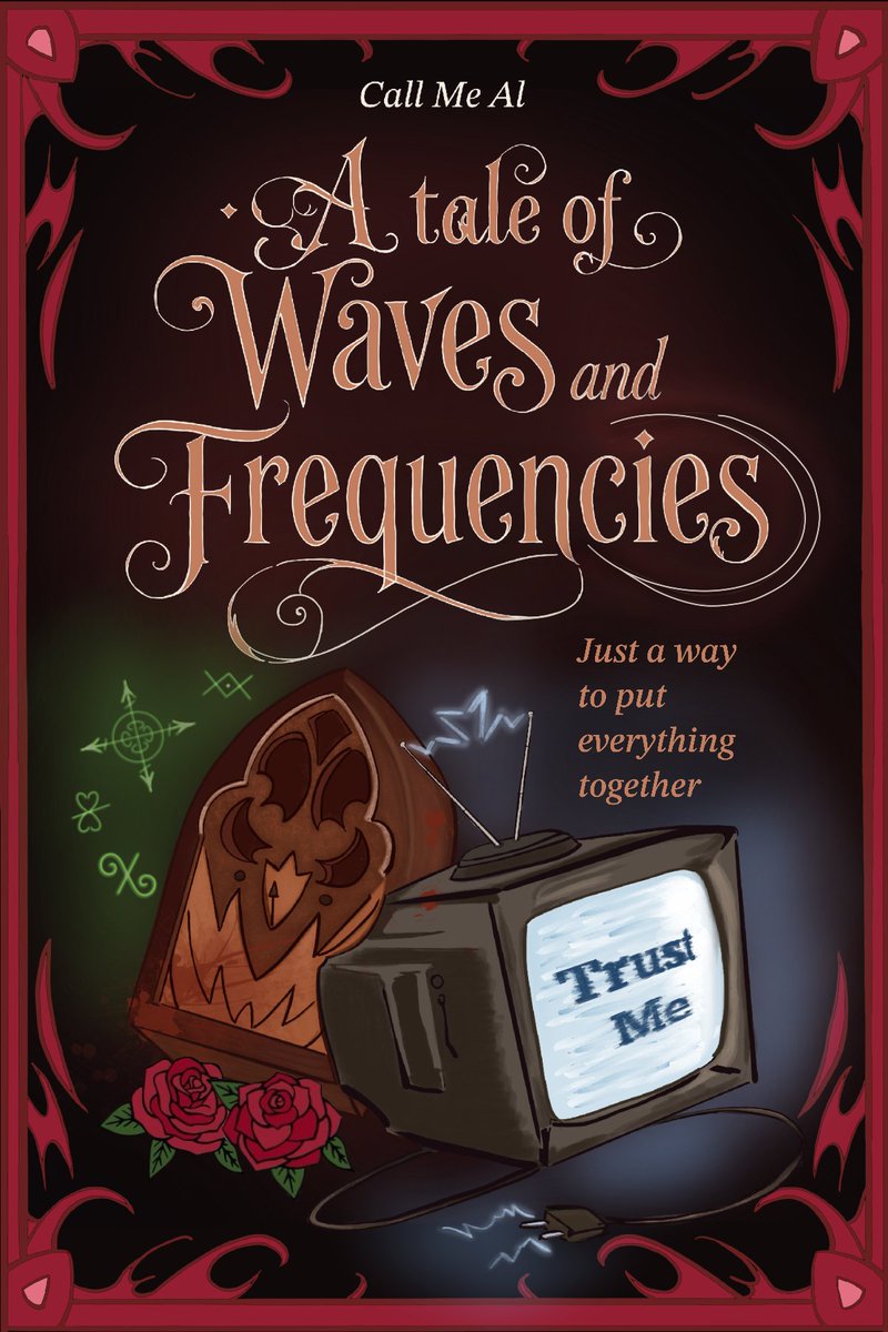 C4llMeAL's tweet photo. What if Al and Vox had known each other while they were still alive? What if their fates had been intertwined from the very beginning, without either of them even realizing it? What will happen when, once in Hell, their lives collide again in a storm of waves and frequencies? https://t.co/8EcI5BRFxS