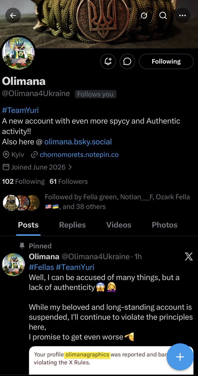 MapleSyrupF's tweet photo. Please join me in welcoming my new friend @Olimana4Ukraine to twitter. https://t.co/DHCKlw1hvT