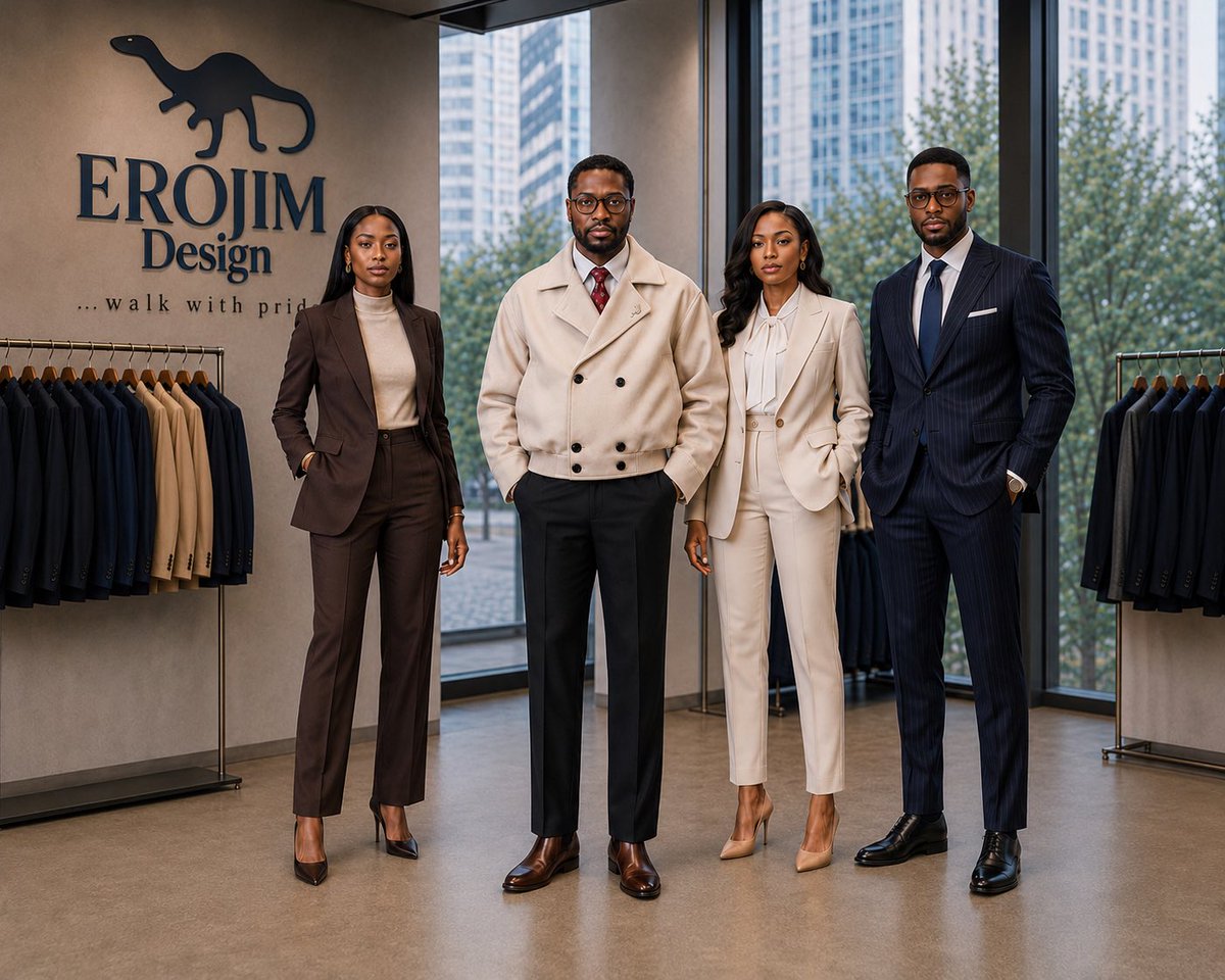 erojimdesigns's tweet photo. YOUR IMAGE BEGINS WITH WHAT YOU WEAR.

Dress smart. Look professional. Make a statement.

EROJIM DESIGN — Walk With Pride.

#ErojimDesign #WalkWithPride #YourImageMatters #MadeInNigeria #PremiumQuality https://t.co/yp1zMcPuFS