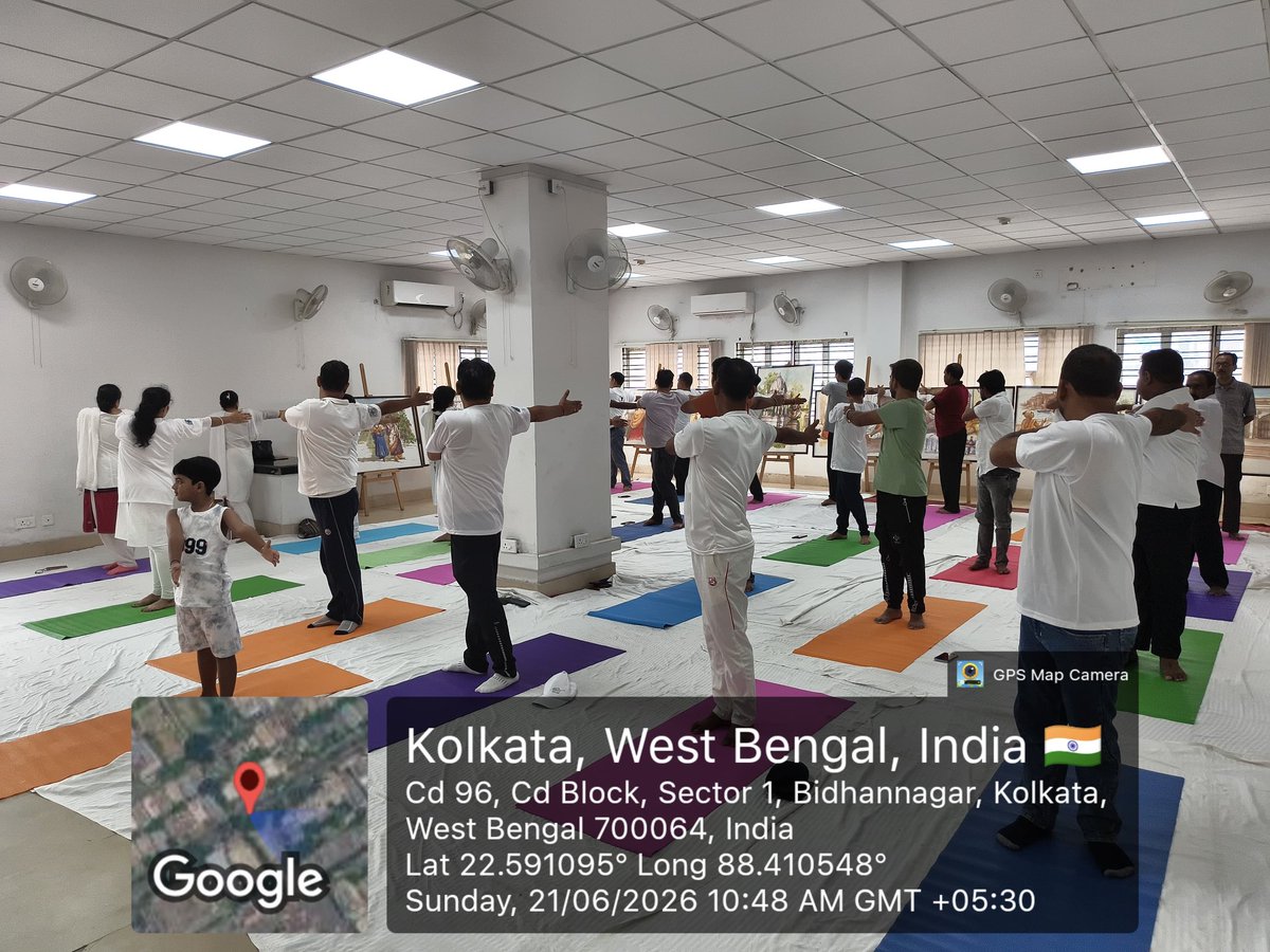 RrrlfKolkata's tweet photo. Celebrating wellness and mindfulness! 🧘‍♂️✨ 
RRRLF organized a rejuvenating session on #InternationalDayOfYoga at @RrrlfKolkata . Huge thanks to our expert instructor, Dr. Md. Khairul Islam, for guiding us through the revitalizing asanas and pranayama.
#YogaDay #IDY2026 #Wellness https://t.co/sAmTfyvAvs