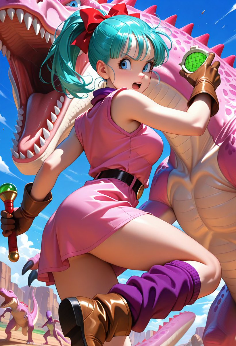 DreamAI_GF's tweet photo. 📖 Chapter 1: Bulma and Son Goku! 🗺️✨

Imagine if the original Dragon Ball manga got a modern high-fidelity reboot today. This would be the perfect Volume 1 cover! 🦖🦖

#DragonBall #Bulma #AkiraToriyama #ClassicAnime #MangaArt https://t.co/I8Mhdh9iAd