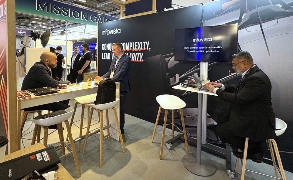 Infovista's tweet photo. Day 1 at #DTW26 by @tmforumorg! We're live in Copenhagen:

- Exploring autonomy's execution layer
- Showcasing the A2A-T Catalyst
- Demoing VistaOne
And more!

📌 Stop by booth 324 or book a meeting: https://t.co/OMbUhnRmUD https://t.co/lJVRCcLab9