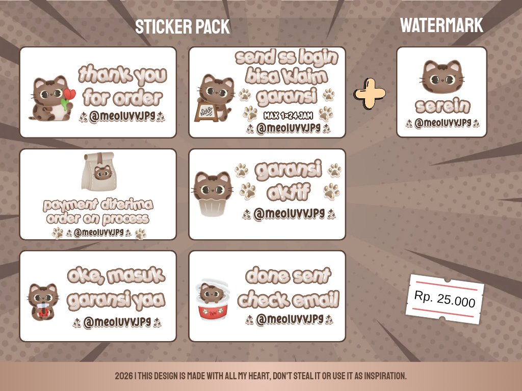 meoluvvpdf's tweet photo. Clearance Sale Sticker BA + wm only 15k/ea, wa di bio yaw #bealanja https://t.co/VnEfirhpbh