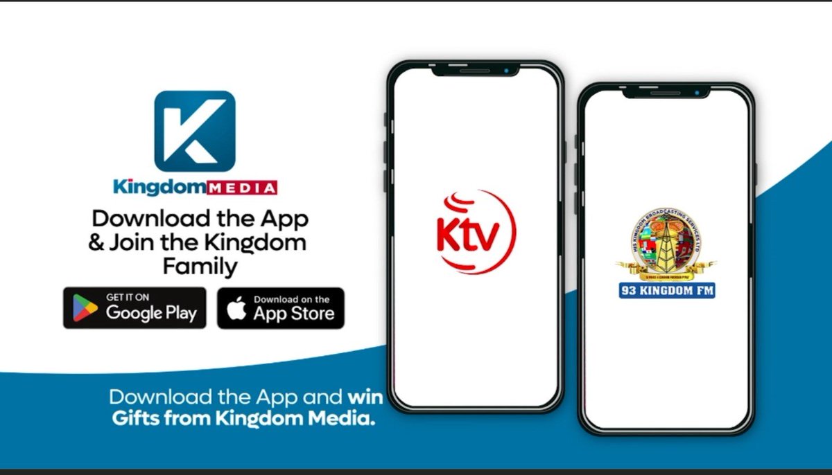 KingdomTVUganda's tweet photo. iPhone users can now download the Kingdom Media App on iOS as well.

Follow this link 👉 https://t.co/pESausuuU7⁠

Enjoy our programs and the Gospel of Bishop David Kiganda wherever you are.
#KTVUpdates #AnnualMinistersConference2026
@philfeesi 
@mcmatslive 
@maxeldj 
@yiganorvanbash 
@Hamiisissegujja 
@SsebugenyiJose1
