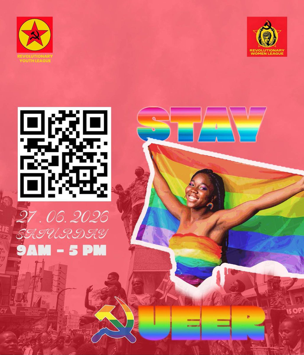 RevolutionCPM's tweet photo. Joinn us on 27th June 2026 as we celebrate diversity, dignity, and the struggle against all forms of oppression. Together, let us raise our voices for equality, liberation, and a future where everyone can live freely and proudly.scan the Qr code for registration https://t.co/anKAGpIoL0