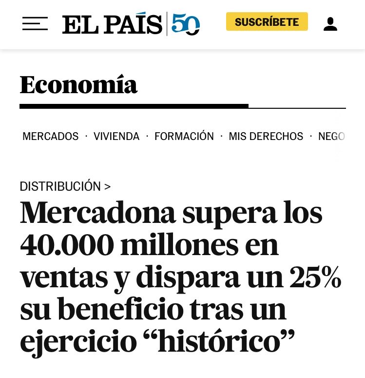 SVAsturies's tweet photo. Y eso lo sabemos todos, también las empresas, que mientras los salarios se han estancado, han multiplicado un 25% su margen bruto sobre ventas, aumentando sus beneficios a costa de nuestro empobrecimiento. https://t.co/ruvEYOwQfy