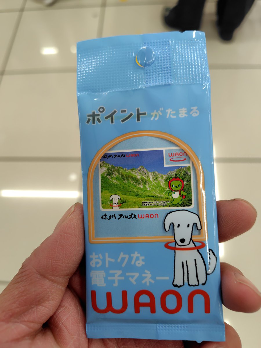 4120Sj's tweet photo. 先日書いた
信州アルプスWAONカード(AB版)
販売店舗はビッグのみの取り扱いとなると思われますが、現状設置店舗が少ない模様

知ってる所で村井店のみ

山形店、長野三輪店は旧柄のみ
残り近隣・近県のビッグはどうなんだろうか・・・ https://t.co/YjUzwjeDba