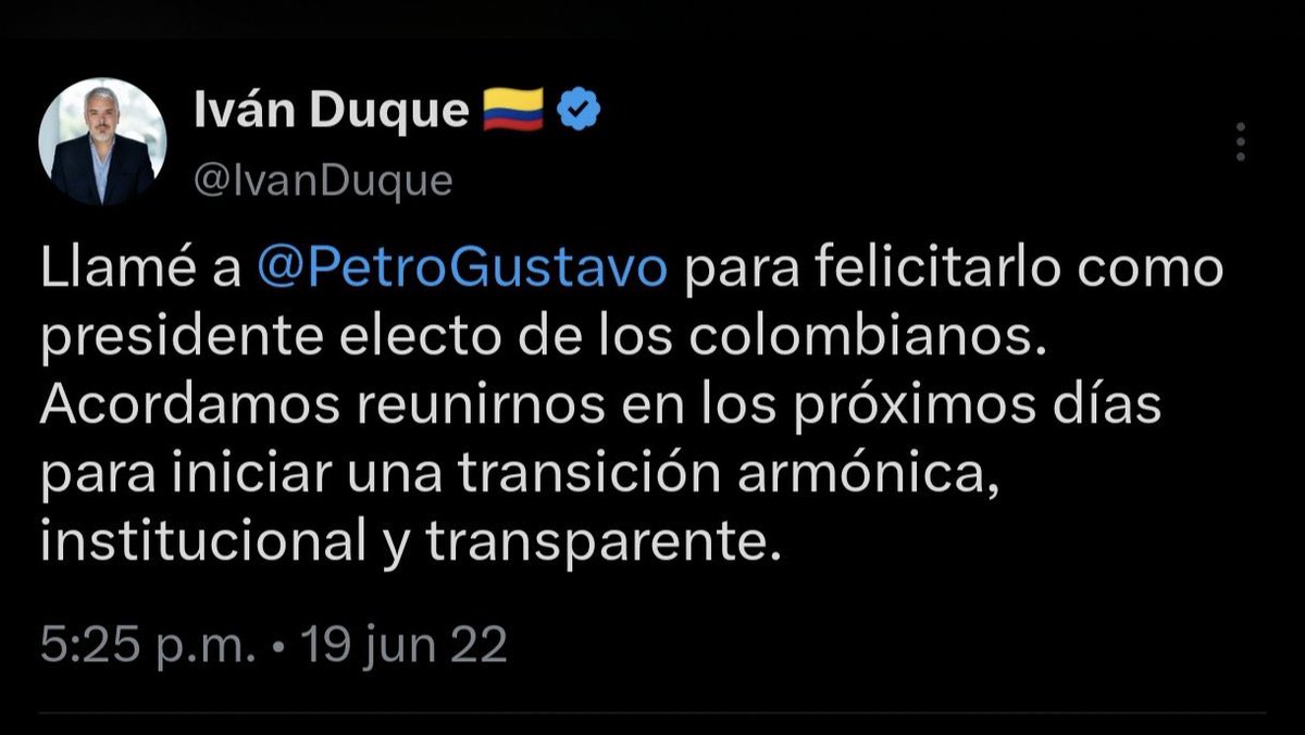 HernanCeronC's tweet photo. Este era el mensaje del Pdte Duque en el 2022. https://t.co/W5xYJnj9mT