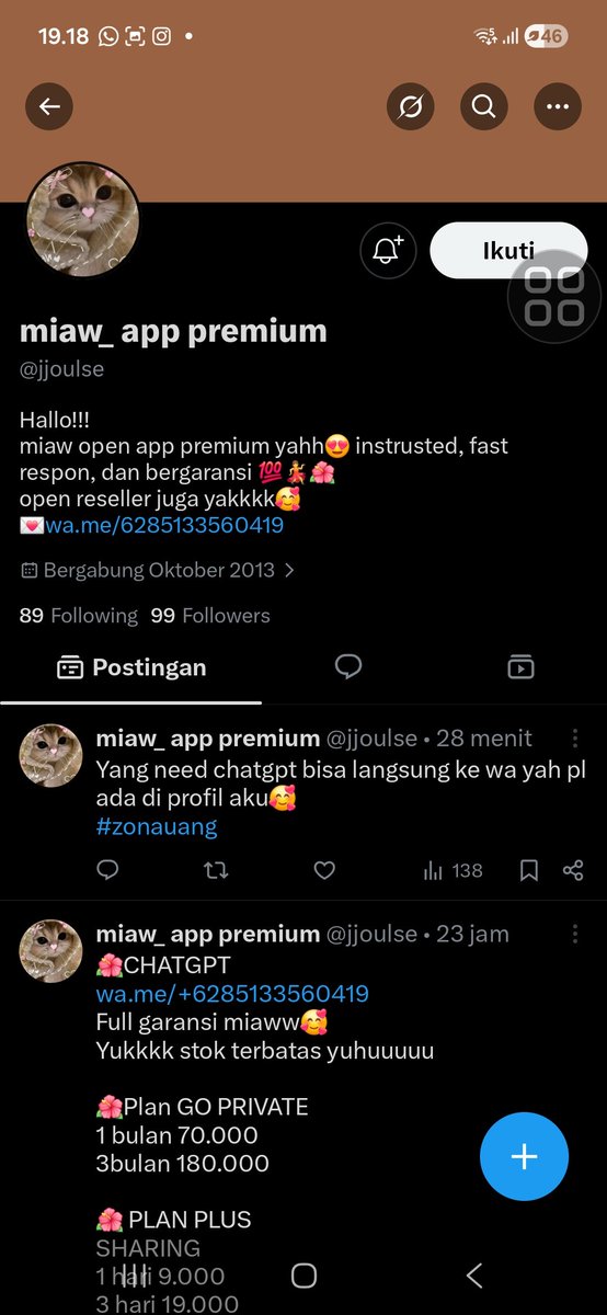 drmalfoyee's tweet photo. ini akun barunya dan pakek no wa baru https://t.co/g6tI8sdoA8