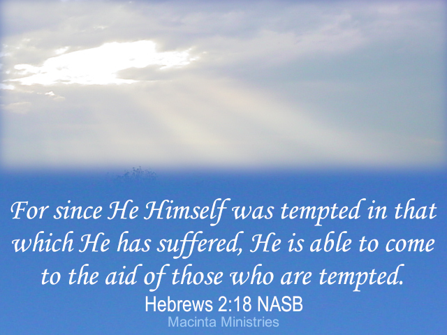McntaMinistries's tweet photo. #Jesus #Christ #Jesus_Christ #tempted #temptation #suffered #aid #help #Hebrews #epistles #Scripture #HolyScripture #Bible #HolyBible #WordofGod #Bibleverse #MacintaMinistries https://t.co/MMW9O7fuhn