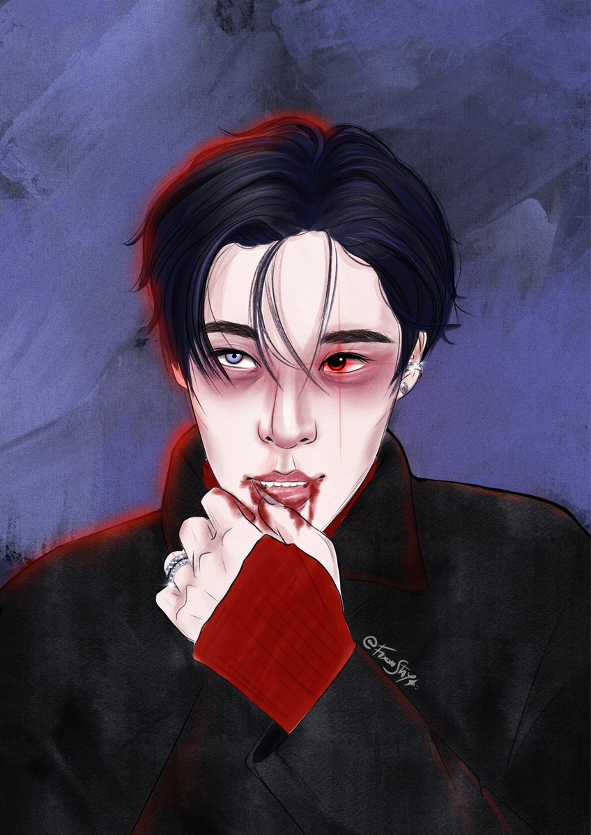 Fix_on_Stay's tweet photo. @BuzzFeedUK @ATEEZofficial My comeback fanarts!!! Our YUNGI!🐥🐶🫶🏻🩶 https://t.co/ibnGBxbBLA