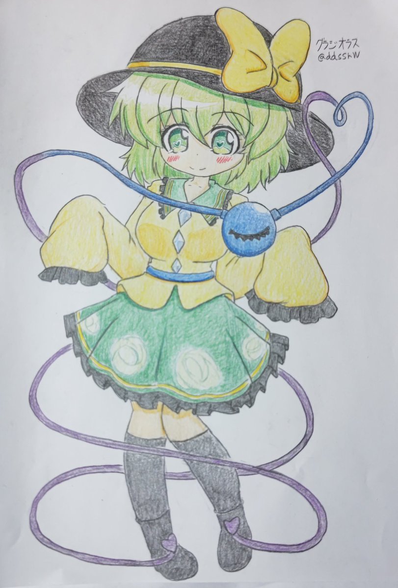 ddssrw2's tweet photo. #同じキャラで初めて描いたのと最後に描いたのを比較
こいしちゃんで2016年と2026年。 https://t.co/dvlGK58mC6