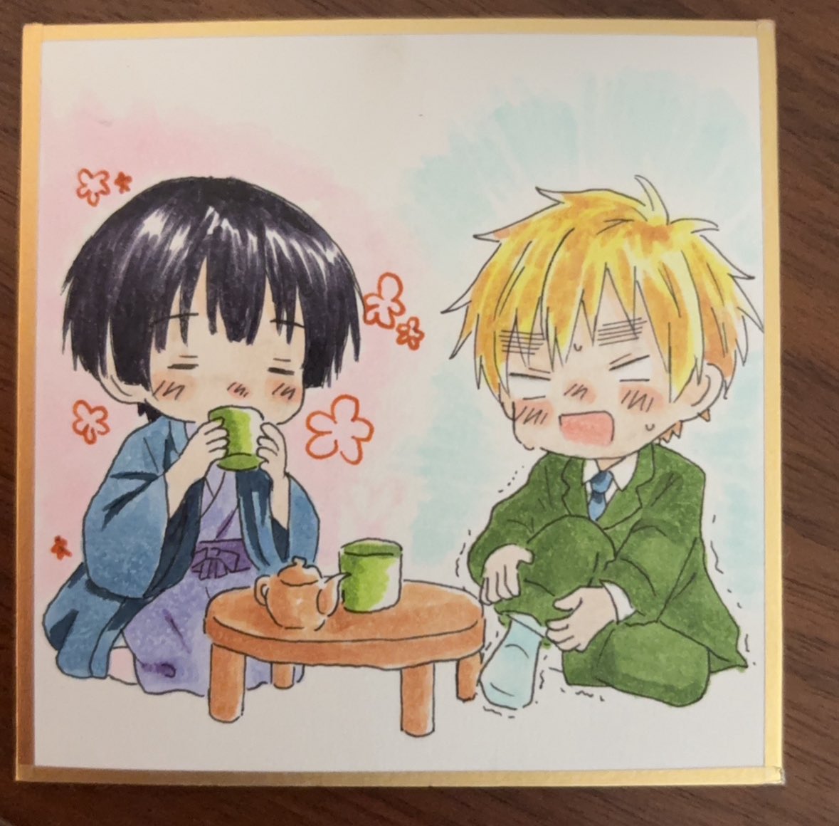IORI6nyn's tweet photo. だいぶ前に描いたアサと菊 https://t.co/GCYkl0twaY