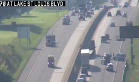 ontimestl's tweet photo. EB 70 B4 Bryan in the 2 right lanes #ontimestl #stltraffic @991JOYFM #991joyfm #joyfmstl https://t.co/z59doMPF2t