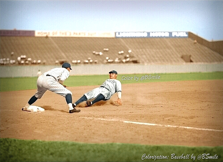 BSmile's tweet photo. 101 Years Ago Today: Babe Ruth slides into third base! ~ New York #Yankees vs. Washington Senators at a mostly empty Griffith Stadium, Washington, D.C. (June 23, 1925) #MLB #Legend #Baseball #History https://t.co/LeixP9KHHz