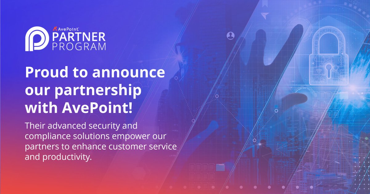 ExtraPointTeam's tweet photo. We are very pleased to announce our partnership with AvePoint https://t.co/1PwH8gkt8x