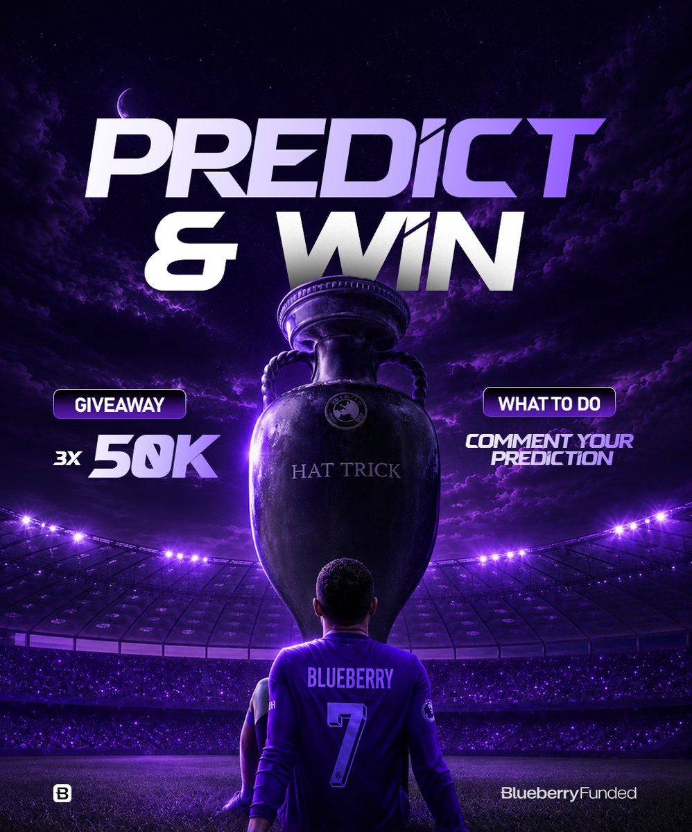 BBFNigeria's tweet photo. ❗️ GIVEAWAY ❗️

The GOAT 🐐 plays today

3 x $50,000 accounts! 🎁

Portugal vs Uzbekistan kicks off at 18:00 🇳🇬 ⚽️

1. Make your vote

2. Predict the full-time score

3. Like + RT

Bonus for an extra 10K: What minute will the GOAT score?

Bonus for an extra 10K: Who would score the first goal?

Bonus for an extra 10K: Show an image of the GOAT celebrating his goal 

Bonus for an extra 10k if the GOAT scores an hatrick 

Bonus for an extra 10k if the GOAT Wins the #FIFAMOTM 

Use Hashtag #BLUEBERRYFUNDED #BLUEBERRY when making your predictions 

P.S: NIGERIA30 gives you 30% discount off any blueberry account you purchase.

Goodluck ⚽️