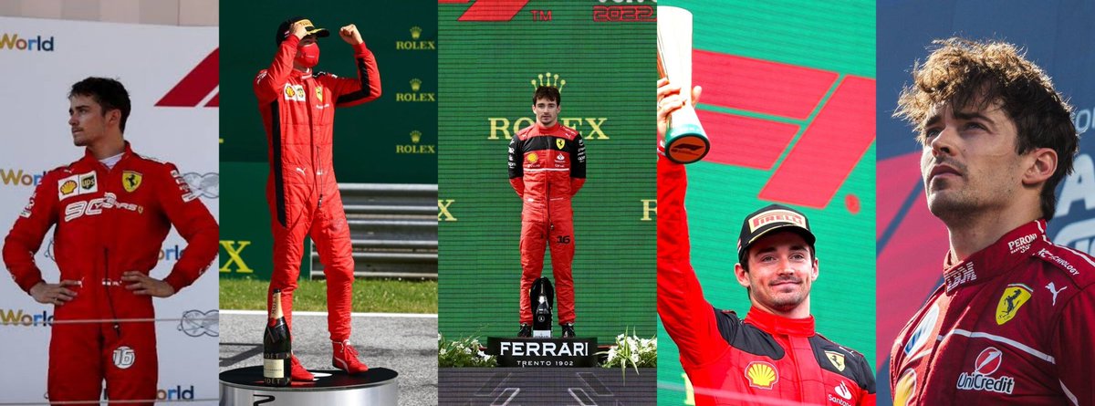 leclercsletters's tweet photo. charles' podiums in austria over the years - 5 podiums in 7 races with ferrari https://t.co/zbkqwuDEGN