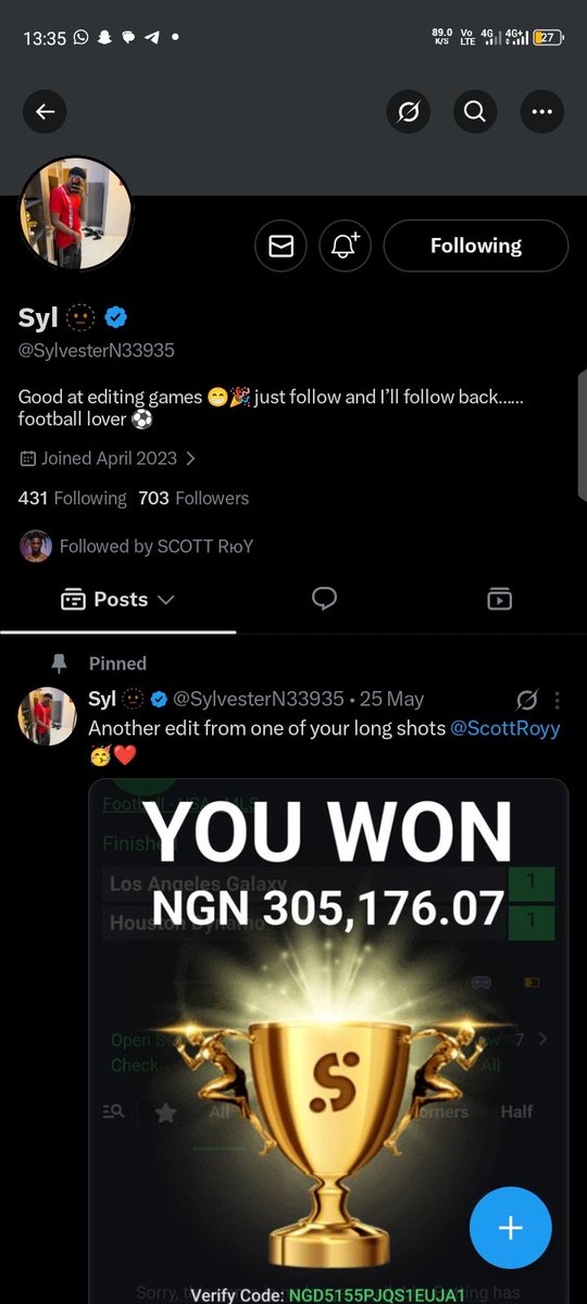 Adamuff2017's tweet photo. @ScottRoyy @SylvesterN33935 ID 8161856579
 thank u boss God bless you and your family 
May Almighty Allah reward u abundantly https://t.co/SNPomofIVP