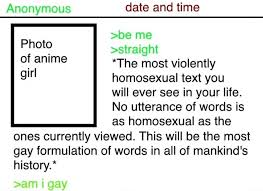 fagpilled0's tweet photo. People whom say liking Femboys isn't gay are the modern version of the "be me, straight" 4channer archetype:

also good morning🙂 https://t.co/usHYlZbeTq