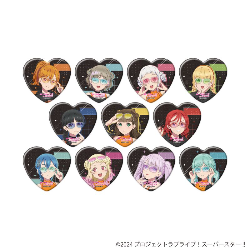 コレイズで予約開始！ ラブライブ！スーパースター!!_ハート型缶バッジ