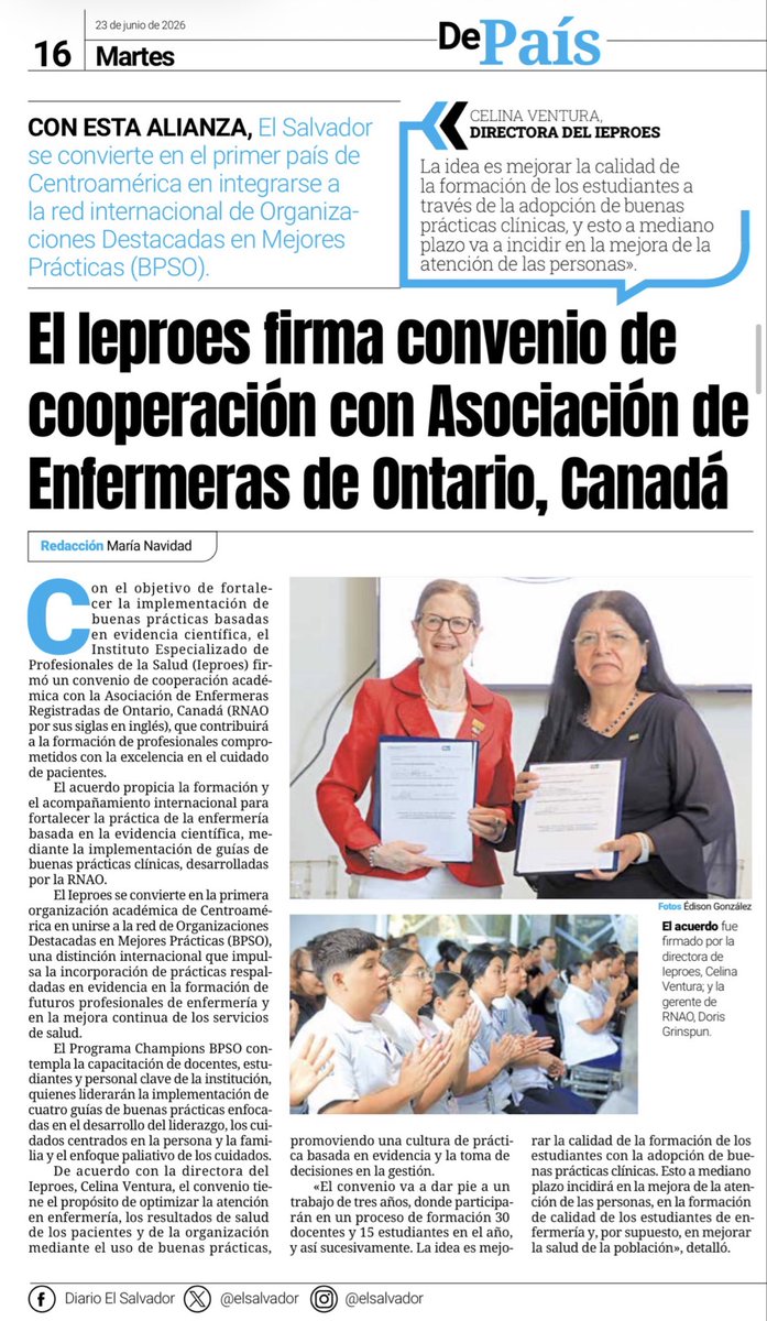 Christ_Aparicio's tweet photo. Felicito a @ieproes por esta alianza estratégica que fortalece la formación basada en evidencia científica. La internacionalización y la calidad académica son pilares para transformar la educación superior y mejorar la atención en salud. https://t.co/canLOX5eUj