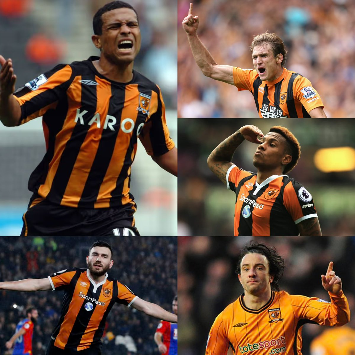 HullCityStats's tweet photo. Hull City’s current Premier League top goal scorers • ⚫️🟠

1 • Nikica Jelavić • 13 ⚽️ 

2 • Geovanni • 11 ⚽️

3 • Abel Hernández • 8 ⚽️

4 • Robert Snodgrass • 7 ⚽️

5 • Stephen Hunt • 6 ⚽️

Any of our current lads going to make their way into this list #hcafc fans?👀 https://t.co/0Z8ESX7Jsi