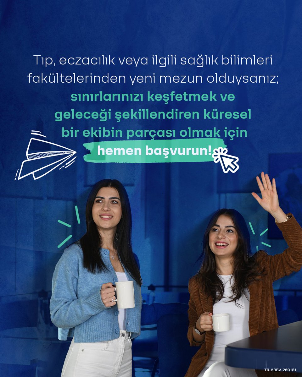 abbvieturkiye's tweet photo. AbbVie FreshMed Programı ile medikal kariyerinize güçlü bir başlangıç yapmaya hazır mısınız?

Tıp, eczacılık veya ilgili sağlık bilimleri fakültelerinden yeni mezun olan genç yeteneklere sunduğumuz bu eşsiz fırsatla, bilimin ve inovasyonun geleceğini birlikte şekillendiriyoruz. https://t.co/LOcp1gjwKH