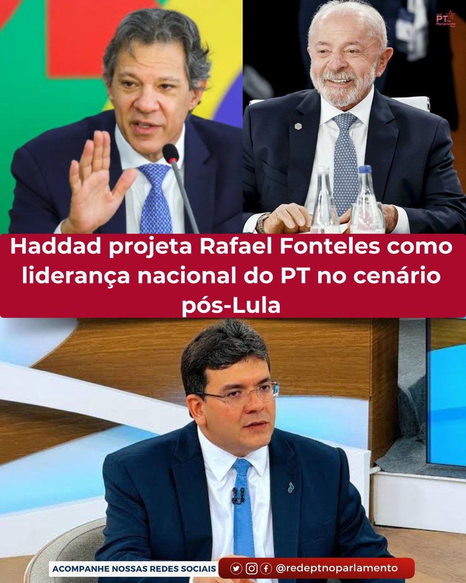 PTno_Parlamento's tweet photo. PT no Parlamento: Haddad projeta Rafael Fonteles como liderança naci... https://t.co/g3h31jEedO https://t.co/Bvm810dzLk