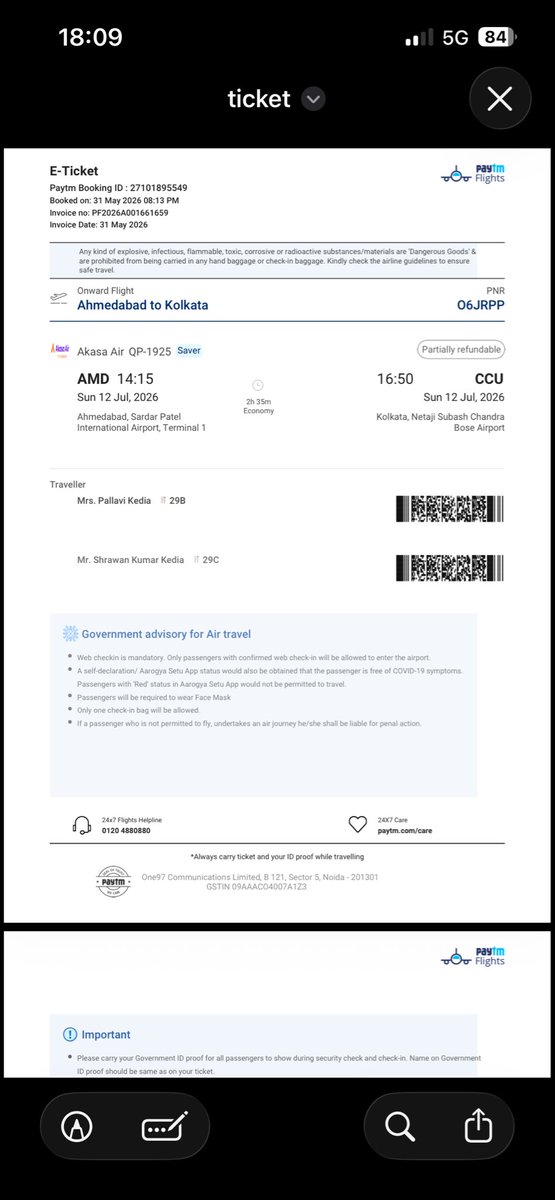 kedia_y's tweet photo. @Paytmcare Hi
I am unable to DM, hence please find the screenshot of ticket in this mail https://t.co/bR0fUGkmlj