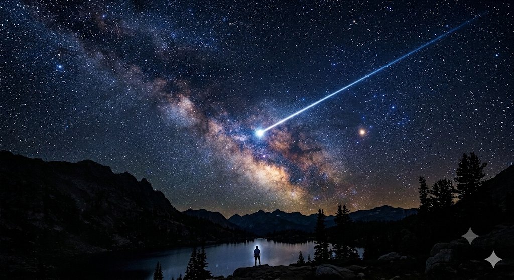 ichikaaud's tweet photo. 彼方空　幾光年の　夏の星

今見上げている星の光は、すでに消滅しているかもしれない過去の輝き。
何光年もの時空を旅して、今ここに届いた奇跡を想って。

#俳句 #夏の星 #宇宙のロマン https://t.co/QiziNphOpx