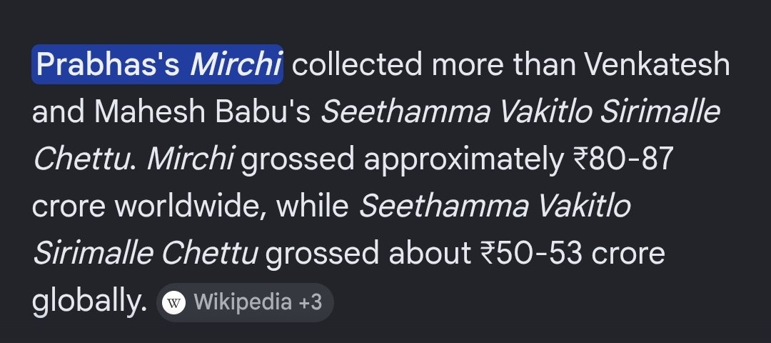 Pavan8085kumar's tweet photo. @urstruly_dhfm_x Ree pichi mabbu 2015 kindha mee bhathkulu entha raa 

2013 mirchi 87 gross
2013 seethamma vakitlo sirimalle chett with multi star 53 gross

Ekada vundalo akada vundu raa puchakayi https://t.co/9a9eQgf6Cz
