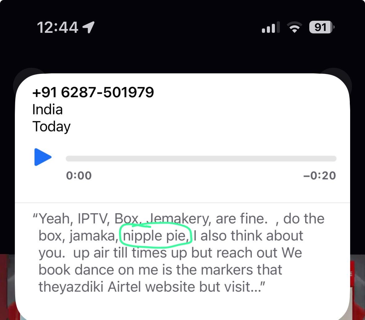 dexdotdexter's tweet photo. Hello @airtelindia  
Please translate this 😭😂 https://t.co/FR8W7Wta7B