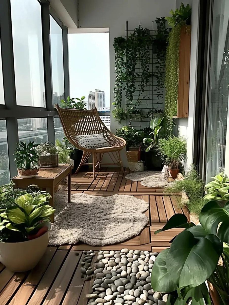 AlvesClenilde's tweet photo. Just upgraded my small balcony to a cozy mini garden with potted veggies! No more buying expensive herbs at the store  #SmallSpaceLiving， https://t.co/wyEIdqwRiG