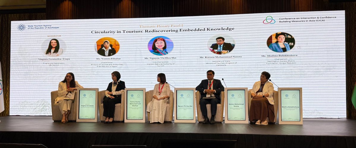 KairatSarybay's tweet photo. Addressed opening of Intโl Conference โCircular Green Tourism in #CICA Countriesโ
Emphasized how sustainable tourism creates opportunities for communities, businesses & youth while strengthening regional connectivity
Appreciate #CICA_MSsโ commitment to advance #CBMs in #Tourism https://t.co/OeFvi8QkyF