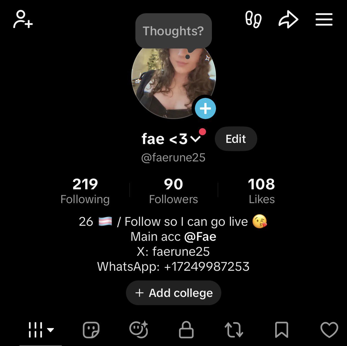 Faerune25's tweet photo. Make sure you follow my TikTok so you don’t miss the lives 😘😘 #dihtok #goonertok #tiktoklives #goontok #transgoon #trans #tgirl https://t.co/VcvZoDM1yg