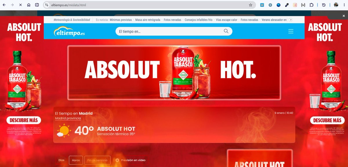 enjiruiz's tweet photo. Hola @ElTiempoes 
Con este calor, una bebida con tabasco es lo que el cuerpo te pide. ¡Claro que sí!
CC: @absolutvodka https://t.co/fVdNvysVx0