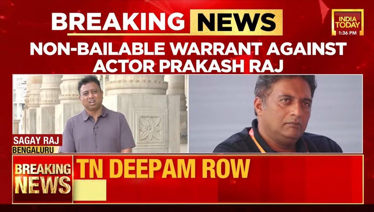 Mrsinha's tweet photo. Big news : Non Bailable warrant issued against Umar Khalid's bf @prakashraaj  by court for having multiple Voter ID in Karnataka, Tamil Nadu &amp; Telangana..
He reportedly skipped court summons Twice... https://t.co/I1x5PA2e4G