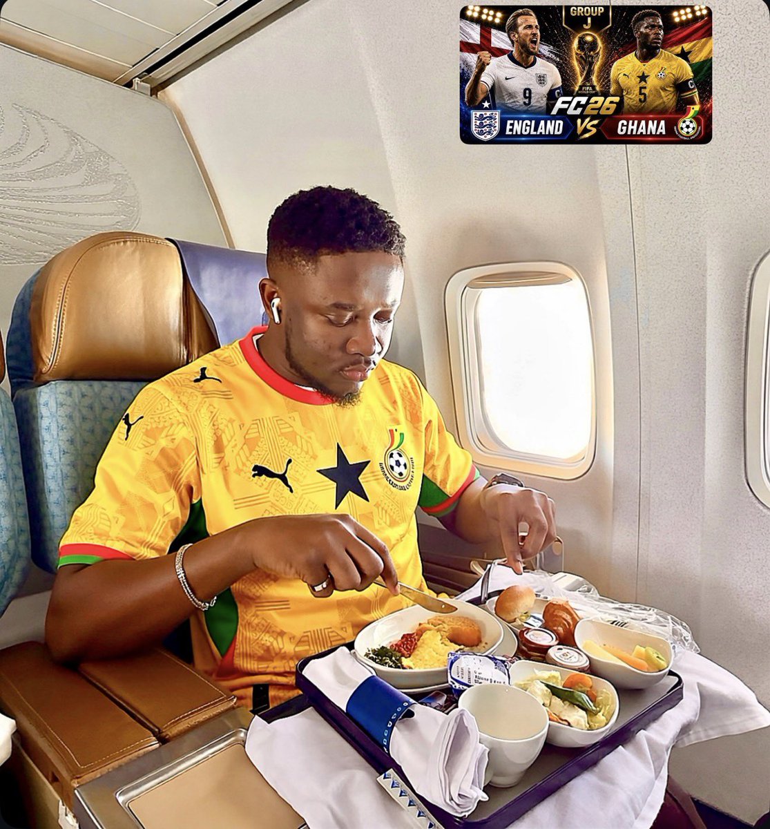 GodwinAsediba's tweet photo. As for the match? Ghana has only two options: win or win!🇬🇭
I'll be landing and looking for fufu immediately. Preparation is key😁🇬🇭🇬🇭🇬🇭🇬🇭 https://t.co/QEzNitUPv8