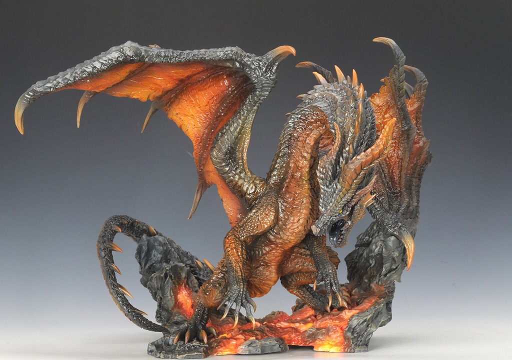 moon_bus's tweet photo. M.M modeling様ガレージキット（出力品）「紅龍ミラボレアス」完成しました。 https://t.co/iMzsDWOTZ8