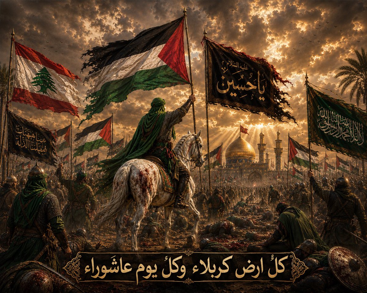 NABEELRAJAB's tweet photo. غزة وجنوب لبنان: كربلاء العصر

في كربلاء، واجه الحسين وأهله جيشاً جراراً دفاعاً عن الحق رغم قلة عددهم،

وفي غزة، يصمد شعبٌ محاصر منذ سنوات في وجه آلةٍ عسكريةٍ مدمرة، ويُقتل أطفاله ونساؤه تحت أنقاض البيوت،

وفي جنوب لبنان، يواصل المدنيون وأبناء القرى الحدودية دفع ثمن المواجهة والتمسك بأرضهم رغم القصف والتهجير.

في كربلاء، مُنع الحسين من الماء،

وفي غزة، يُجوَّع الناس ويُحاصرون منذ أكثر من 15 عاماً،

وفي جنوب لبنان، تُستهدف القرى ومصادر الرزق، ويُجبر الآلاف على النزوح عن بيوتهم.

في كربلاء، خذل الناس الحسين بعد أن كتبوا له،

وفي غزة، تُرك الشعب وحده في وجه العدوان، وسط صمتٍ مخزٍ.

في كربلاء، سقط عبد الله الرضيع بسهمٍ غادر، لم يكن يحمل سيفاً،

وفي غزة، يُستهدف الأطفال في أحضان أمهاتهم، وتُهشم رؤوسهم، وتتناثر أشلاؤهم، وجريمة قتل الرضيع تتكرر اليوم بآلاف الأطفال.

    شيطن يزيدُ الحسينَ بالأمس، كما يسعى بعضُ الإعلام والساسة اليومَ إلى شيطنة الشعب الفلسطيني ومقاومته المشروعة لتبرير المجازر.

كربلاء كانت رمزاً لكل مظلومٍ يواجه طاغية،

وغزة اليوم أيقونةٌ للمقاومة، وصورةٌ حية لرفض الذل والاستسلام،

وجنوب لبنان صفحةٌ أخرى من صفحات الصمود والتشبث بالأرض والكرامة.

قالت كربلاء "هيهات منا الذلة"،

وتردد غزة اليوم "لن نركع… وإن اجتمع علينا العالم".

وكما انتصر الحسين أخلاقياً رغم استشهاده، فإن غزة تكسب احترام الأحرار، وتفضح زيف عالمٍ يدّعي التحضر.

غزة… كربلاء العصر،

وجنوب لبنان شاهدٌ آخر على أن إرادة الشعوب لا تُهزم بالقوة