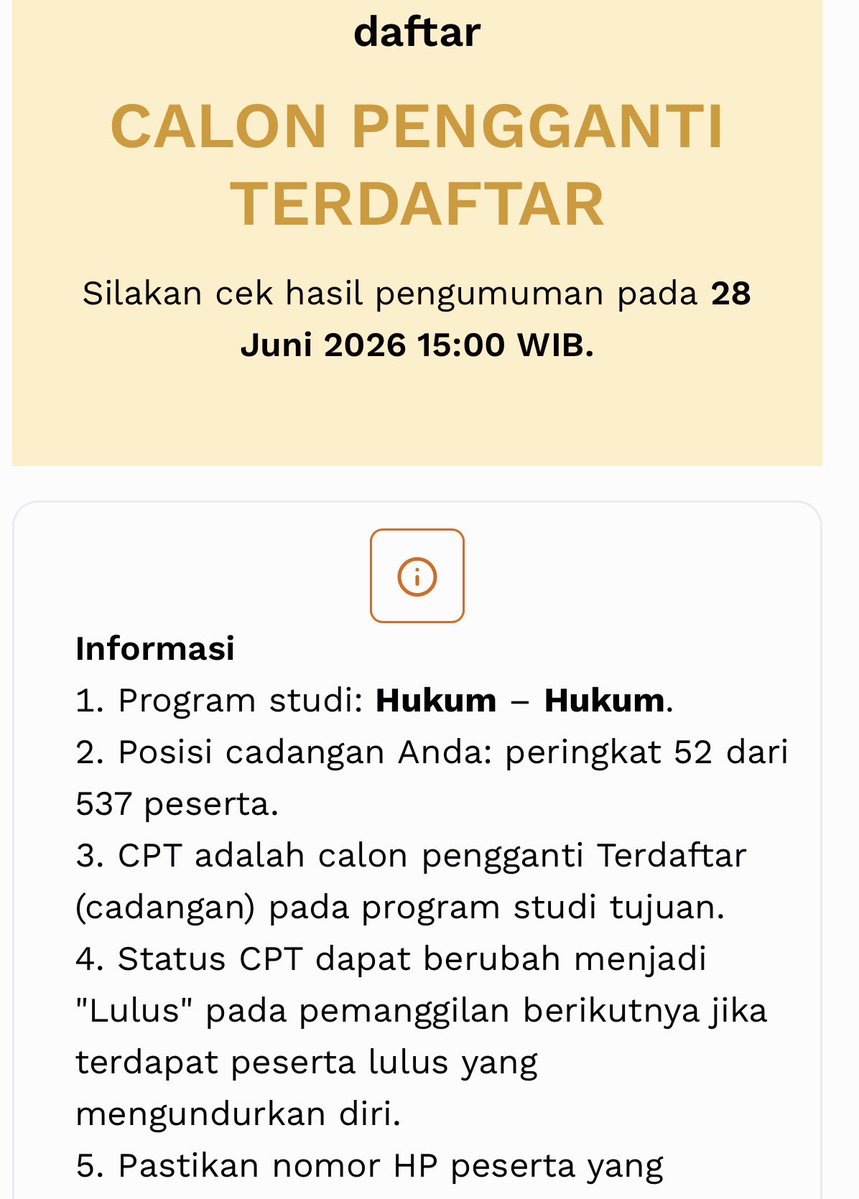 unknownusersaga's tweet photo. Guys kalau smup unpad dapat peringkat 52 dari 537 (FH) kira” bisa lolos gak ya
#smup #unpad https://t.co/xOxb4Nvsrt