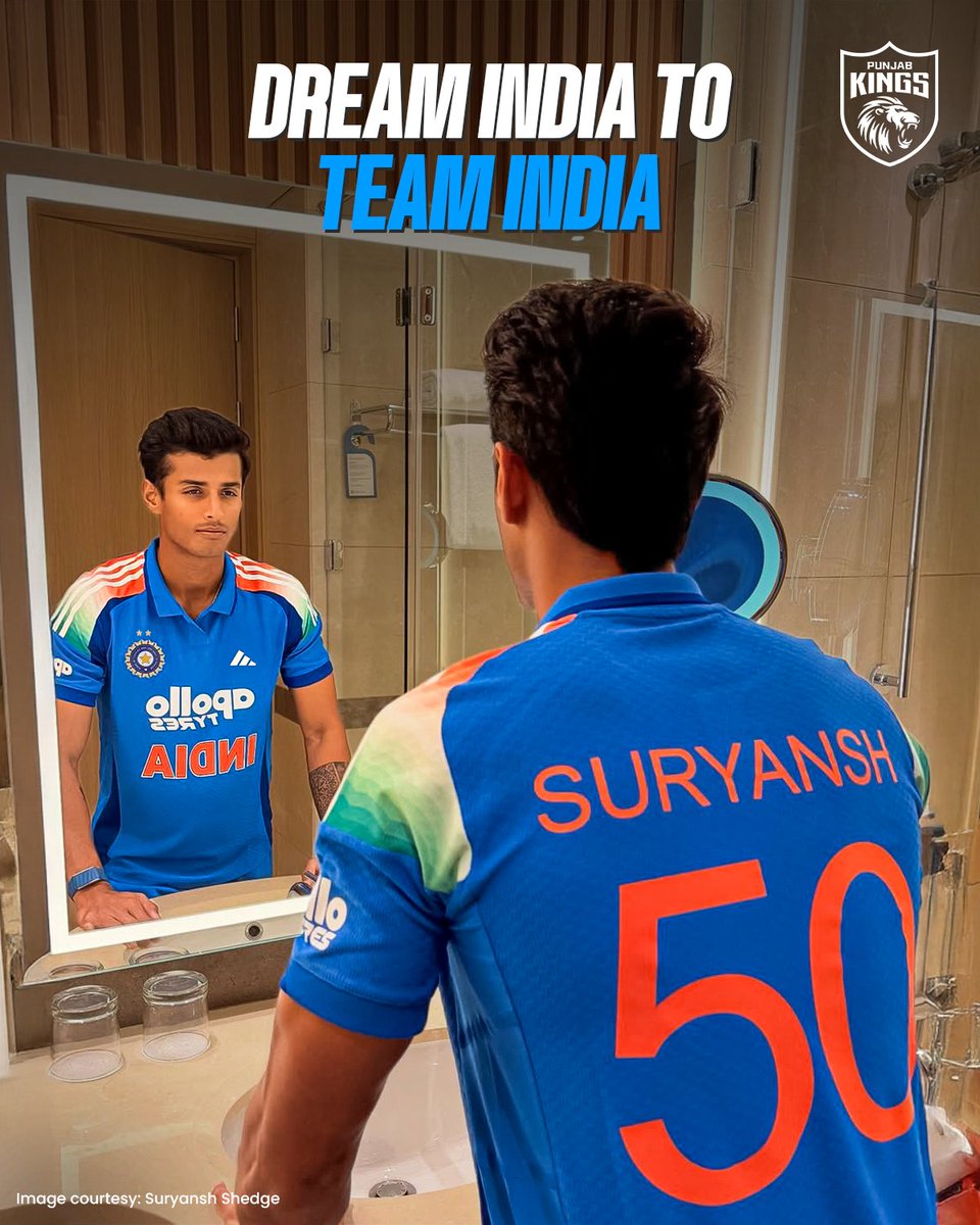 PunjabKingsIPL's tweet photo. Just the beginning! 🇮🇳💙 https://t.co/jaEMdeJdy2